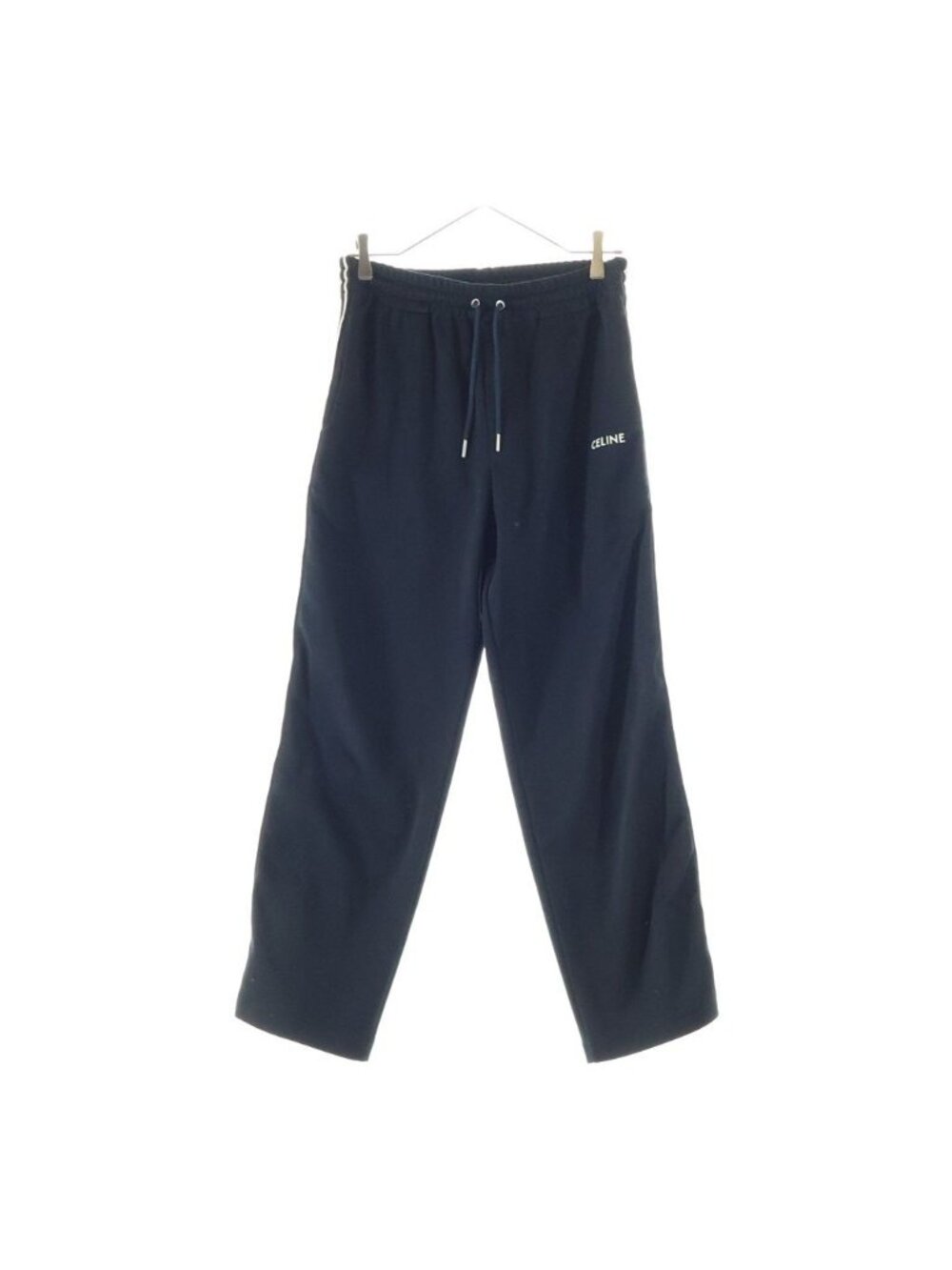 Celine Embroidery Side Line Track Pants Black
